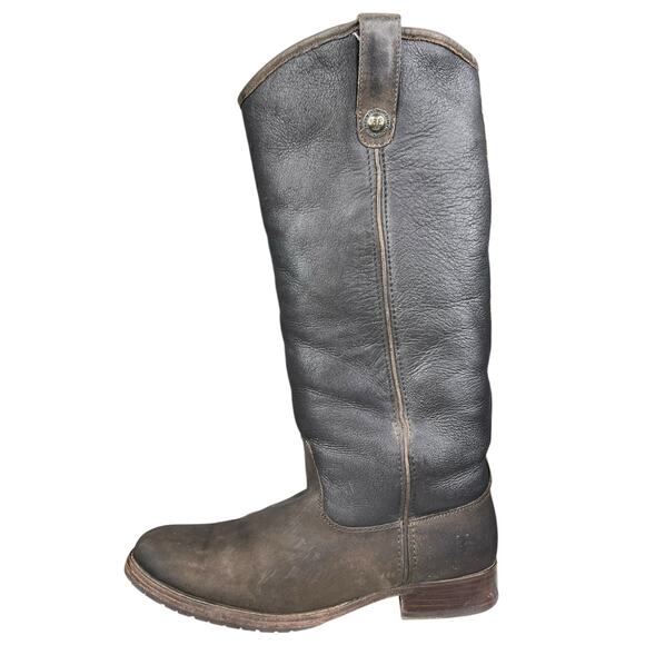Frye Women’s Melissa Button Shearling Lined Lug Sole Riding Boot Size US 9.5 - Picture 3 of 14